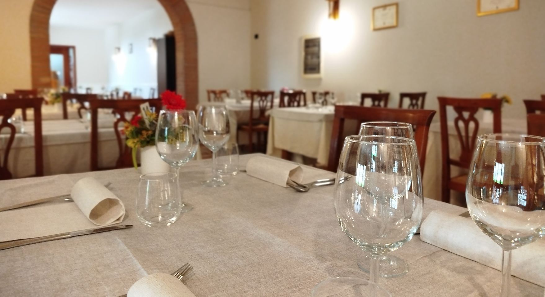 Sala interna del Ristorante Alla Torre